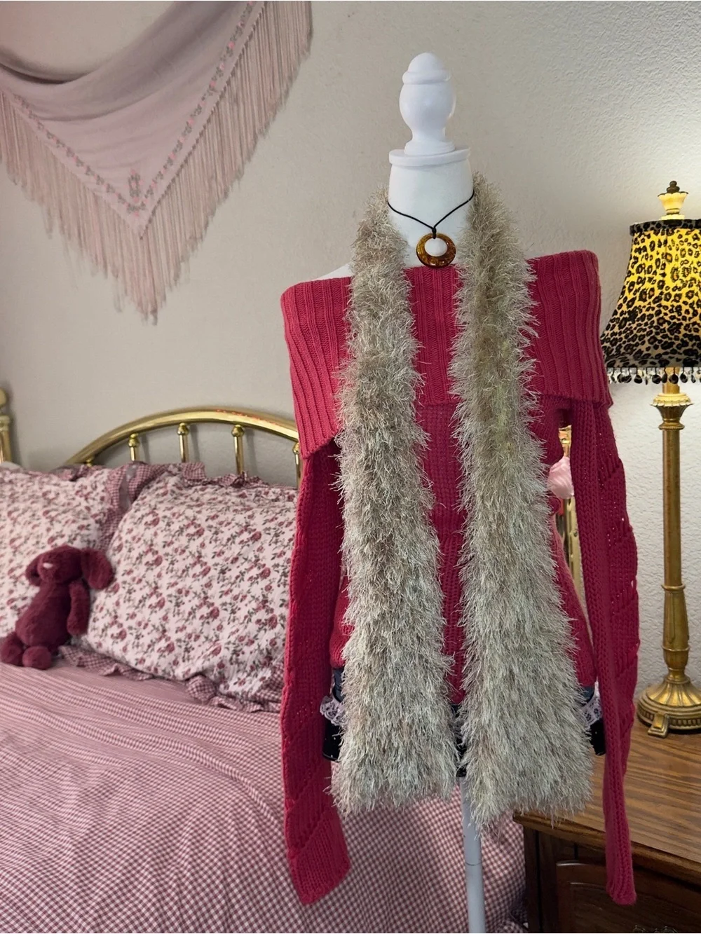 Y2K Fuzzy Scarf